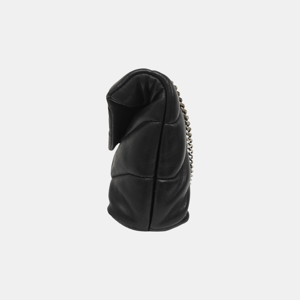 PUFFER Mini Chevron Lambskin Black