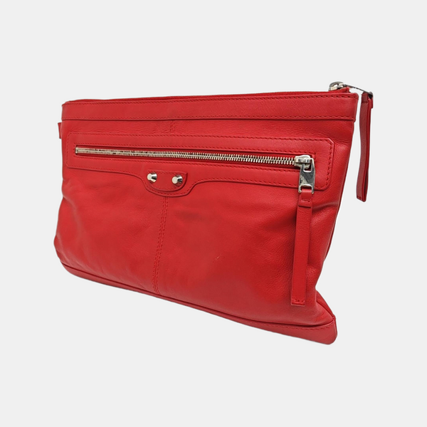 Classic City Small Lambskin Red