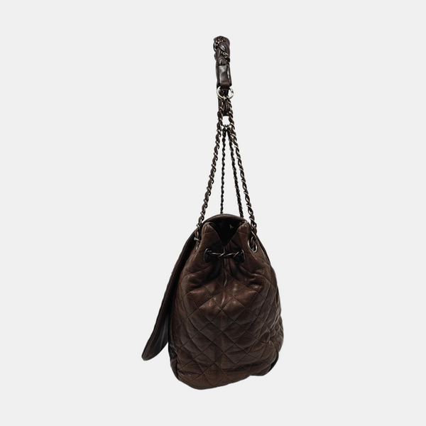 LUXURY LINE Quilted Calfskin Gray