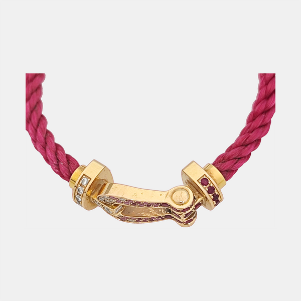 Force 10 Fabric Red Bracelet