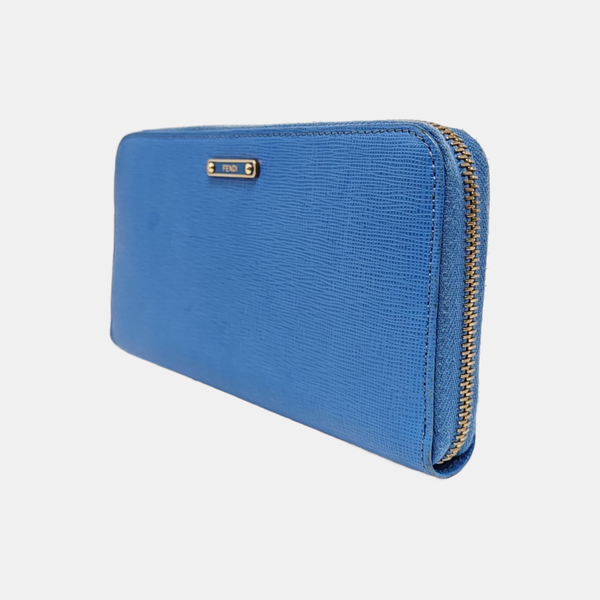 Calfskin Wallet Blue