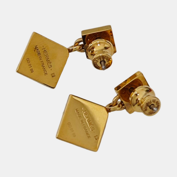 Metal Gold Stud Earrings