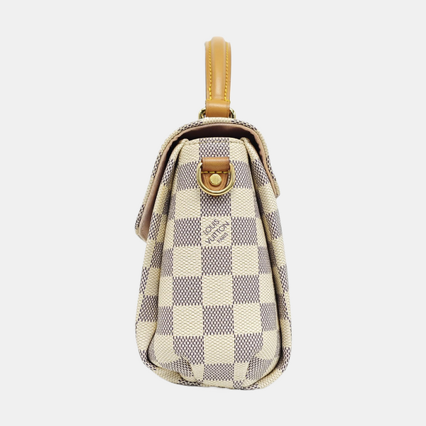 CROISETTE Damier Azur Coated Canvas White