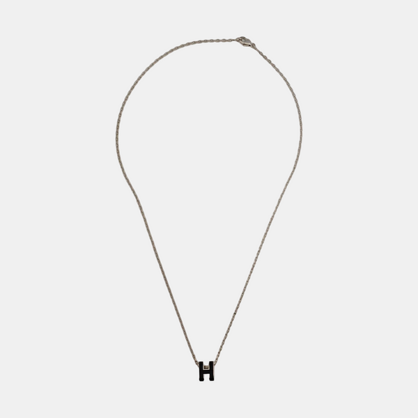 Pop H Metal Silver Necklace