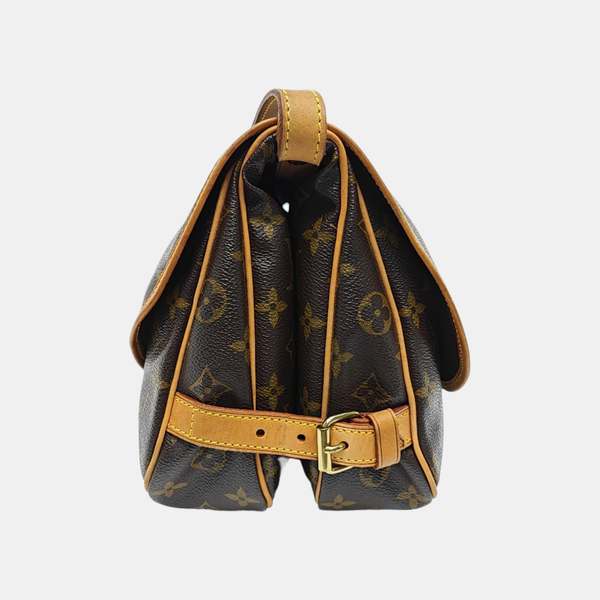 SAUMUR Monogram Coated Canvas Brown
