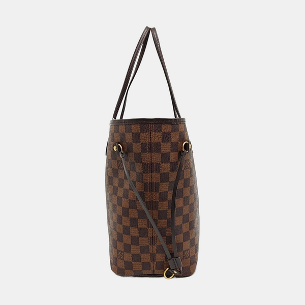 NEVERFULL MM Damier Ebene Coated Canvas Brown