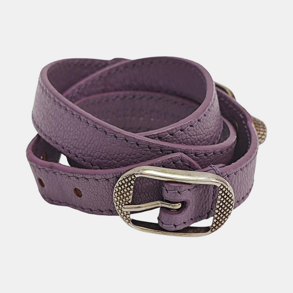 Leather Purple Bangle