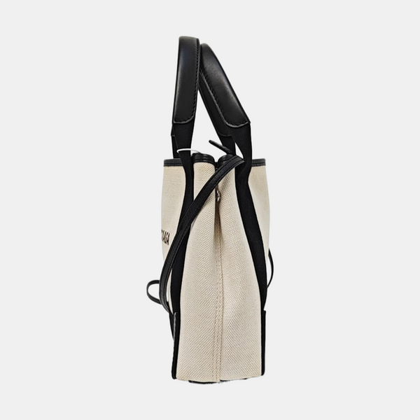 Navy Mini Canvas White