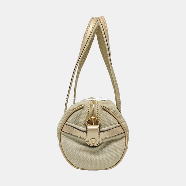 Canvas Top Handle Bag Beige