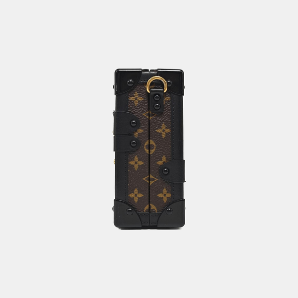 PETITE MALLE Monogram Coated Canvas Brown