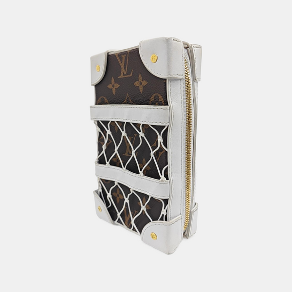 SOFT TRUNK Monogram Coated Canvas Brown
