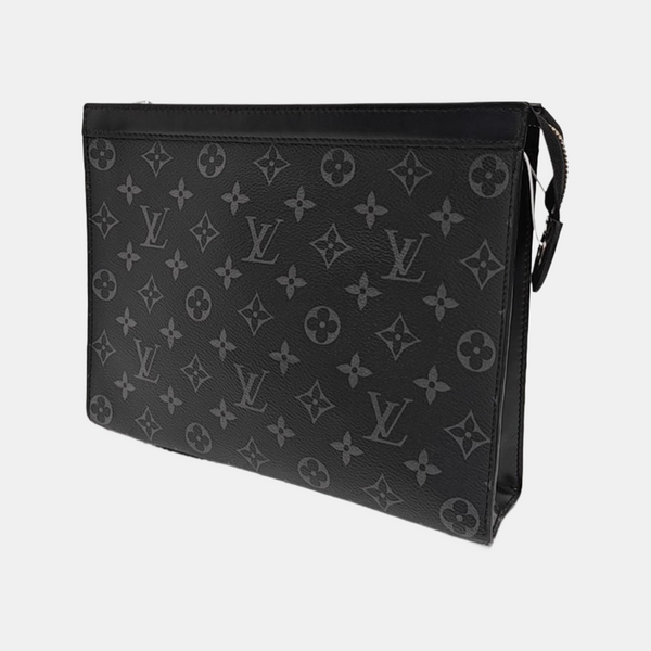 Pochette Voyag MM Monogram Coated Canvas Black