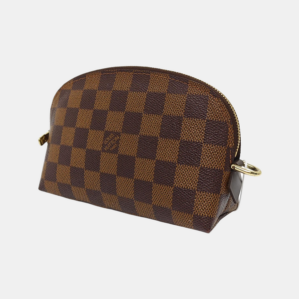 COSMETIC PM Damier Ebene Coated Canvas Brown