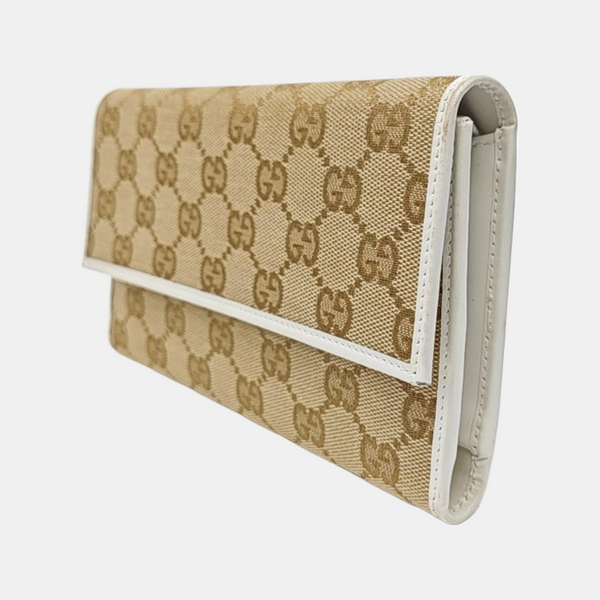 Monogram Canvas Wallet Beige