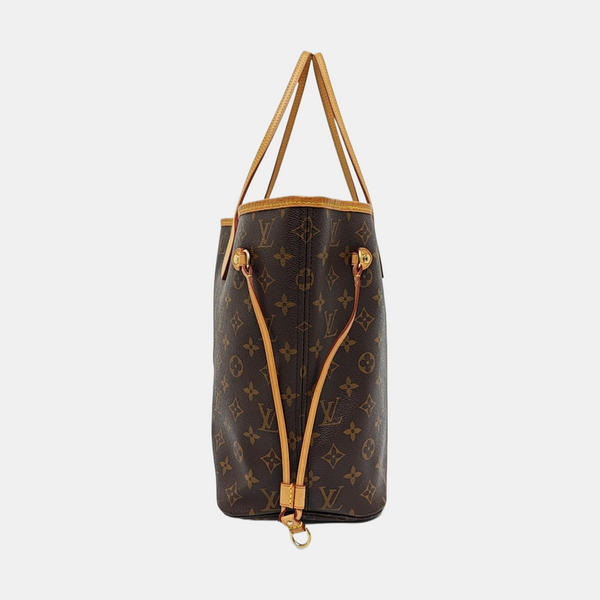 NEVERFULL MM Monogram Coated Canvas Brown
