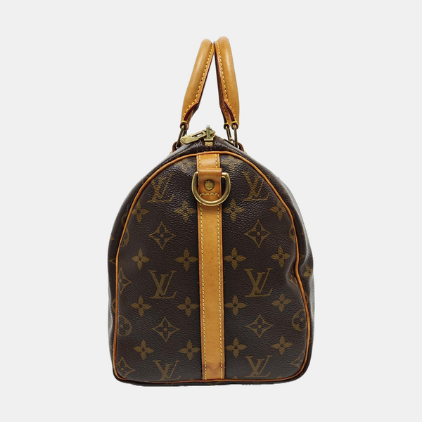 SPEEDY 30 Monogram Coated Canvas Brown