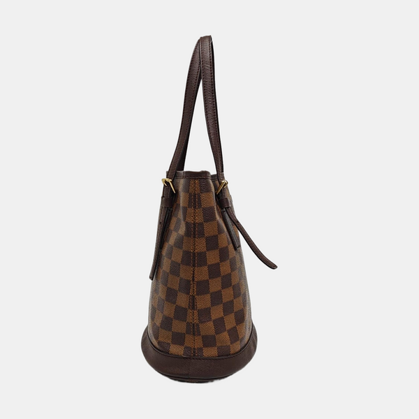 BUCKET PM Damier Ebene Coated Canvas Brown