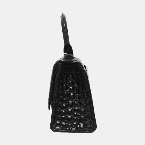 Hourglass Small Calfskin Black