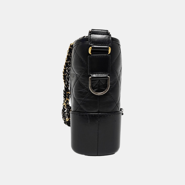 GABRIELLE New Medium Quilted Calfskin Black