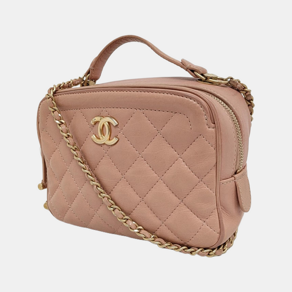 Small Quilted Calfskin Pink