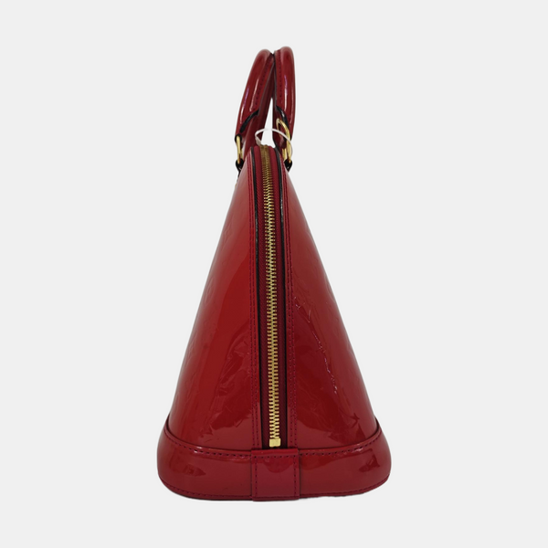 ALMA PM Monogram Patent Leather Red