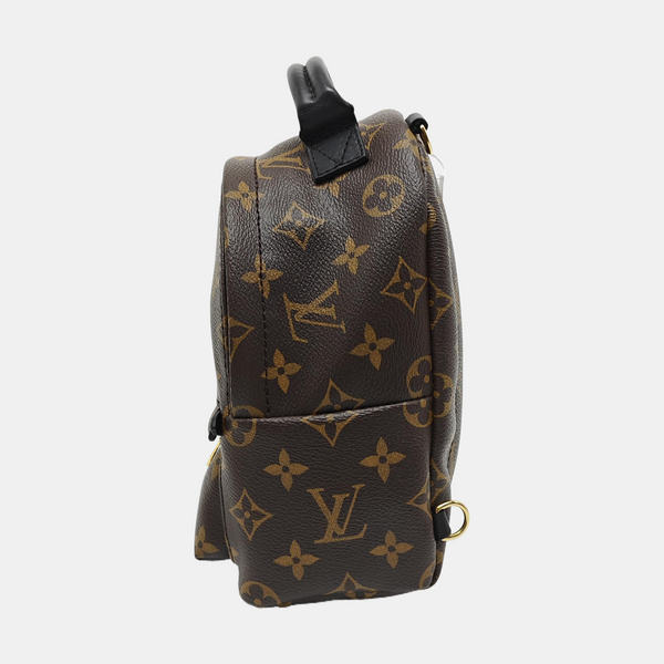 PALM SPRINGS Mini Monogram Coated Canvas Brown