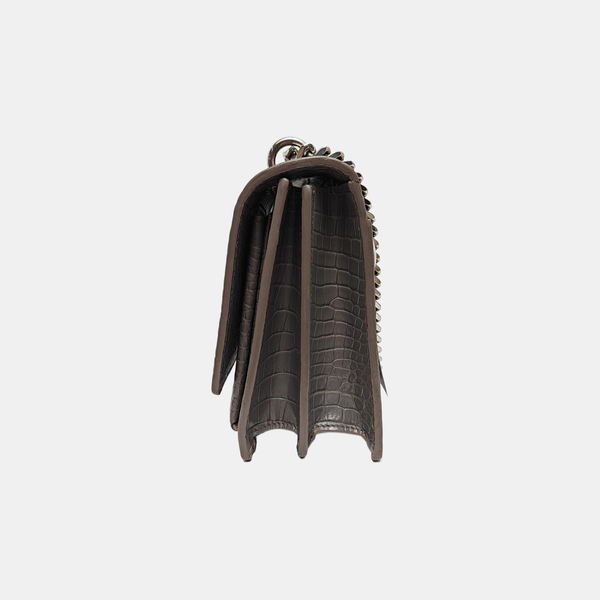 SUNSET Medium Calfskin Gray