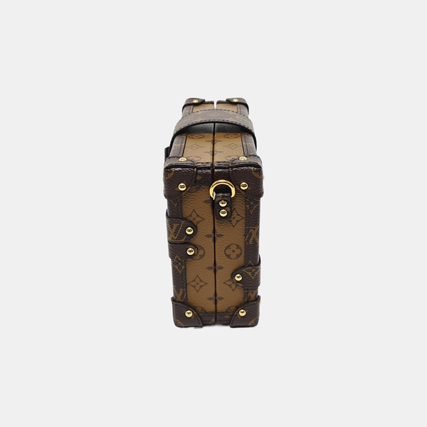 PETITE MALLE Monogram Coated Canvas Brown