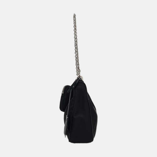 Authenticated pre-owned Re-Edition2005 Nylon Black - Crossbody Bag at Looply