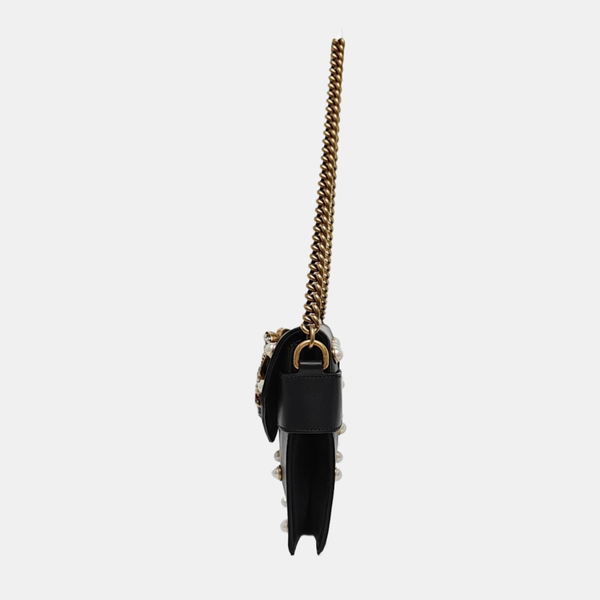 Queen Margaret Mini Calfskin Black