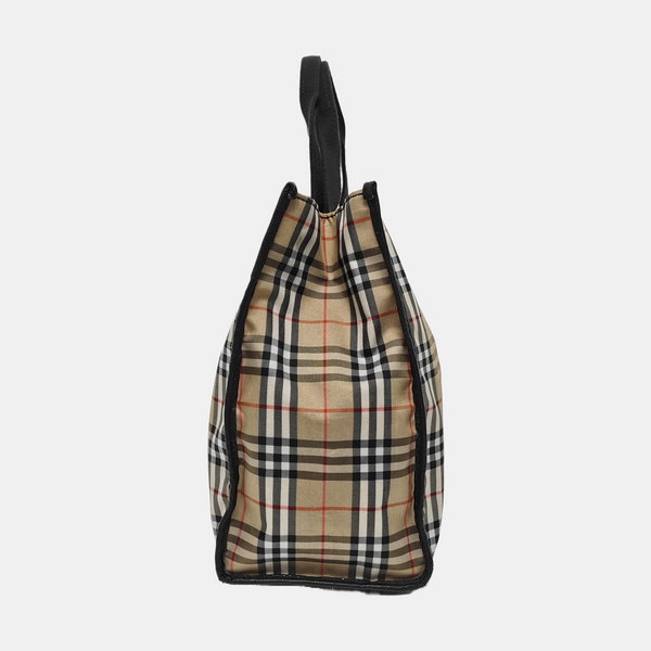 Canvas Top Handle Bag Beige