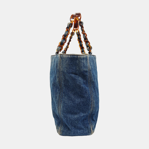 Denim Tote Bag Blue