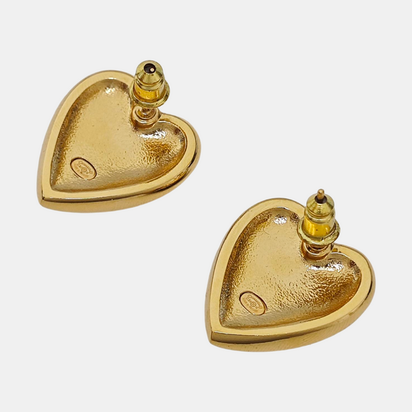 Resin Black Stud Earrings