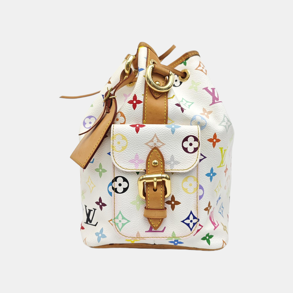 LV × TM NÉONOÉ MM Monogram Coated Canvas White