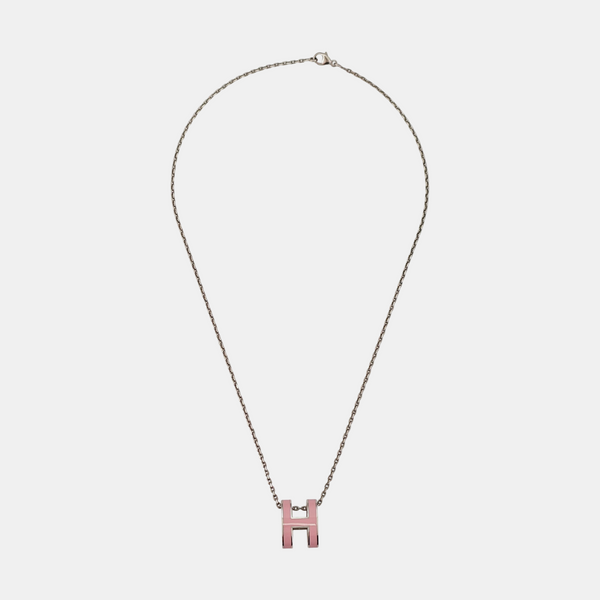 Pop H Metal Silver Necklace