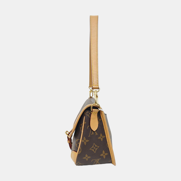 DIANE Monogram Coated Canvas Brown