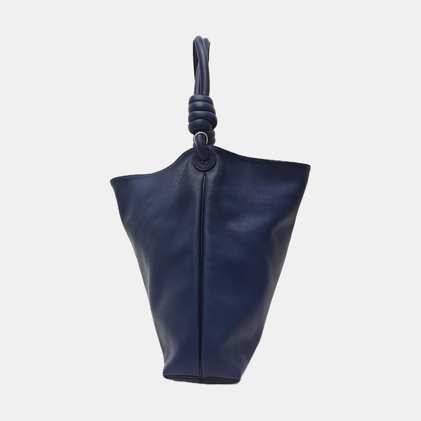 Calfskin Shoulder Bag Blue
