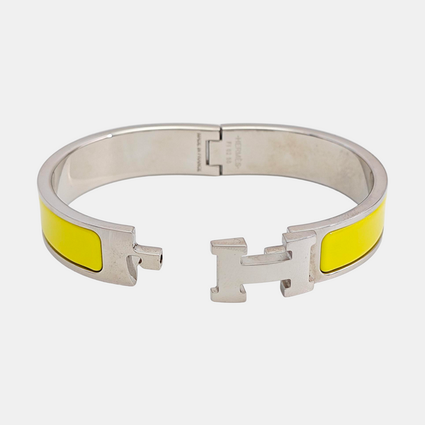 Clic H Metal Silver Bangle