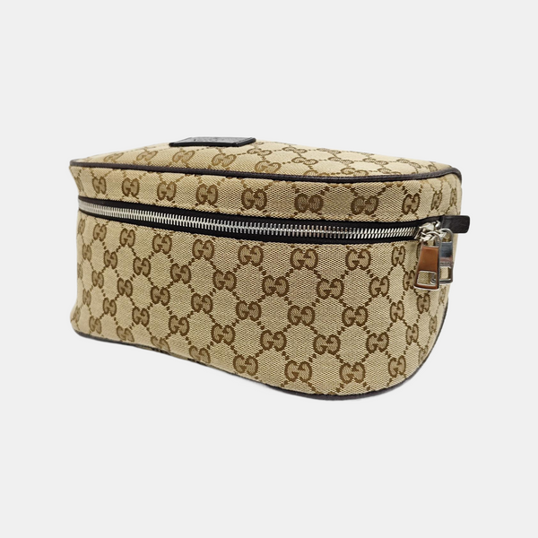 Monogram Canvas Shoulder Bag Beige