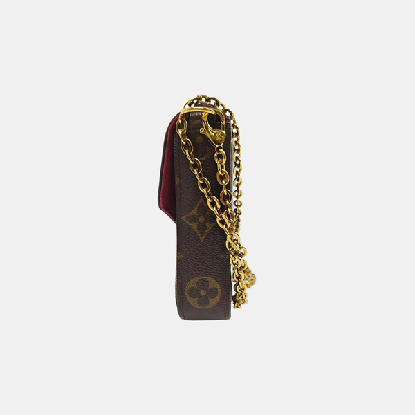 FÉLICIE Monogram Coated Canvas Brown