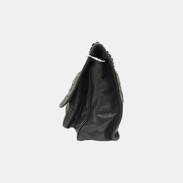 NIKI Medium Chevron Calfskin Gray