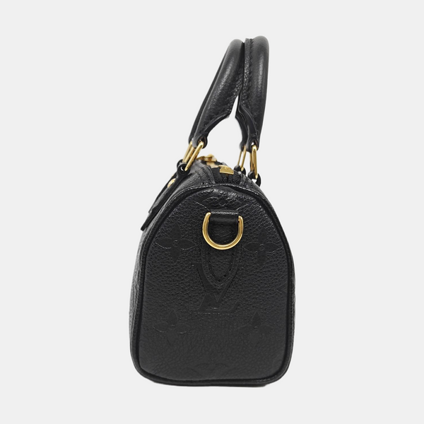 SPEEDY Nano Monogram Calfskin Black