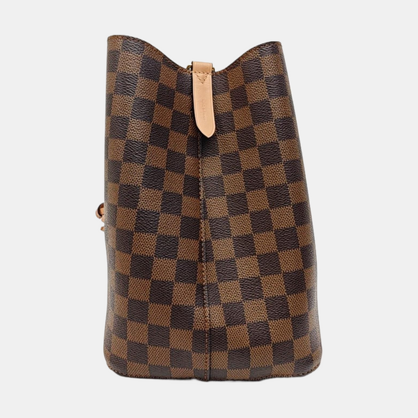 NÉONOÉ MM Damier Ebene Coated Canvas Brown