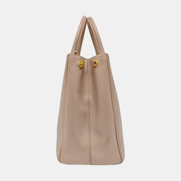 Galleria Extra Large Saffiano Calfskin Pink