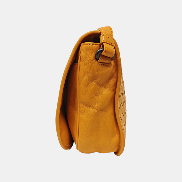 Calfskin Shoulder Bag Orange
