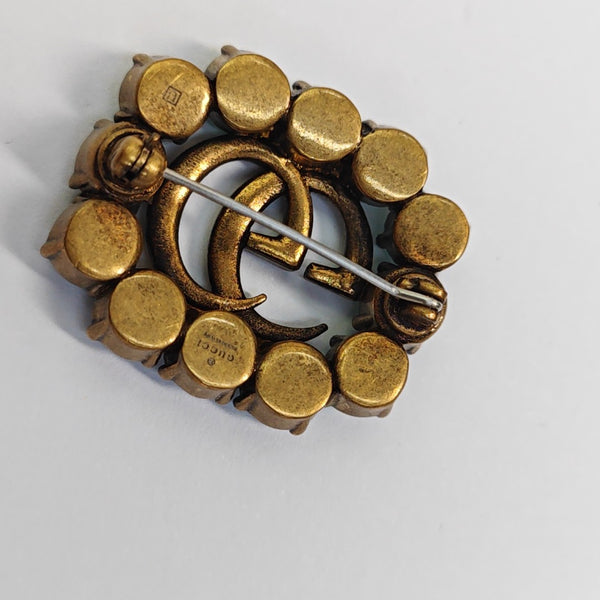 Metal Gold Brooch