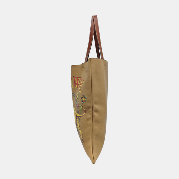 Calfskin Tote Bag Brown