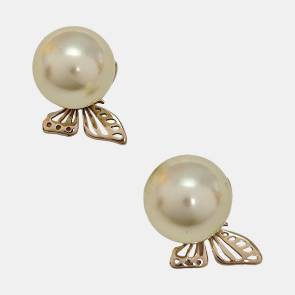 Diorelita Metal Gold Stud Earrings