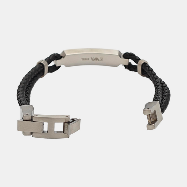Leather Black Bangle