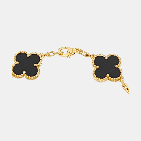 Vintage Alhambra 18k Gold Bracelet